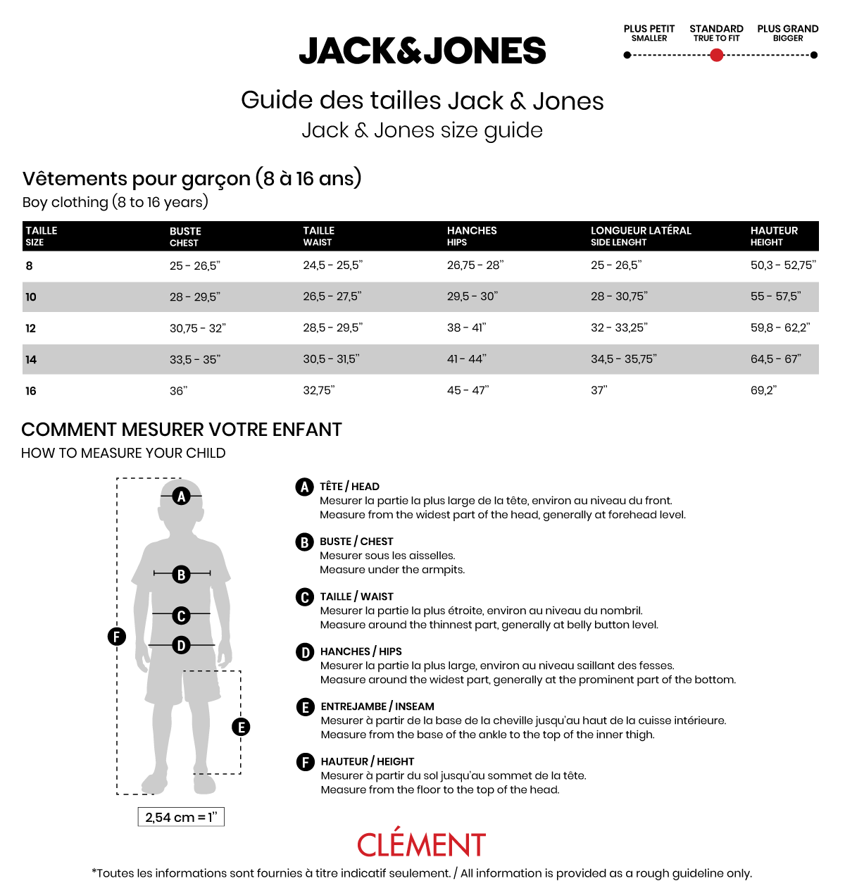 Jack And Jones Size Chart