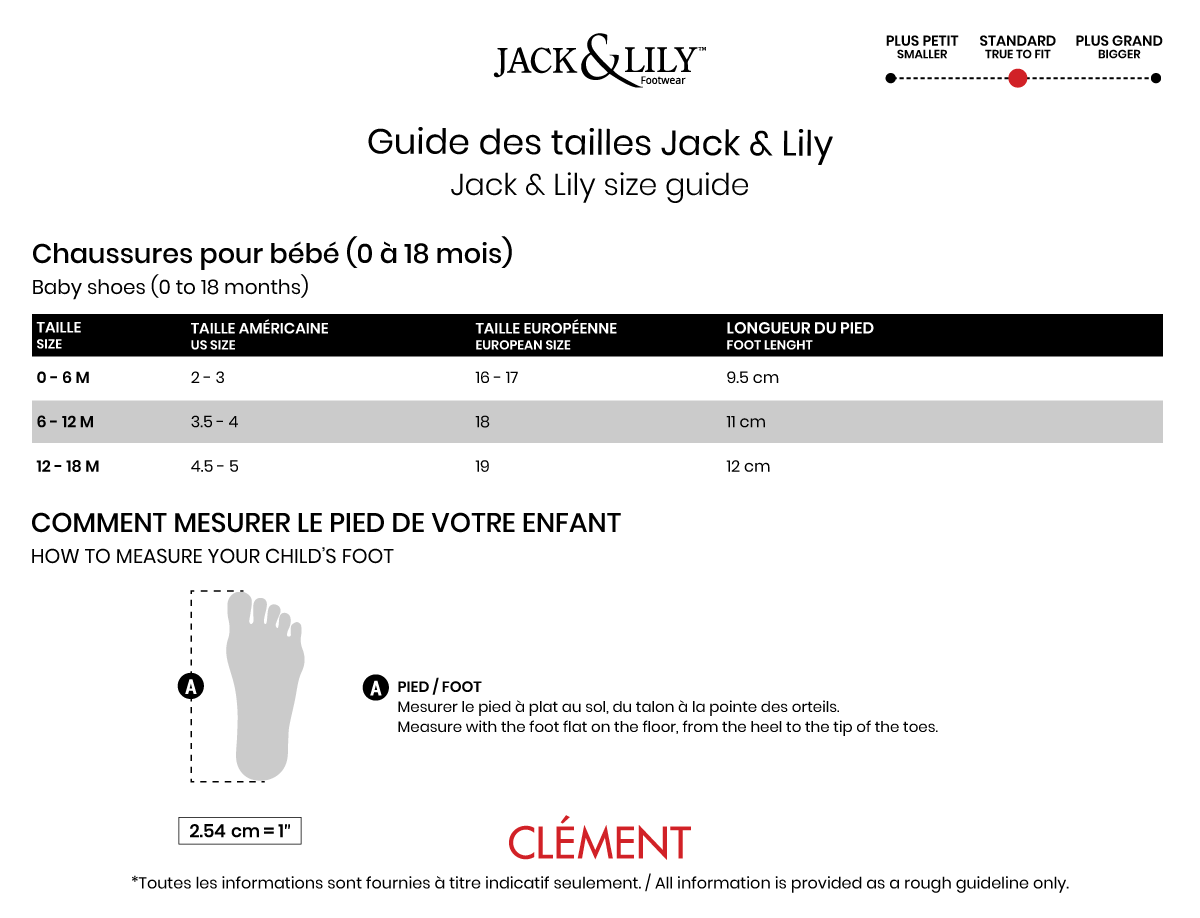 Jack And Lily Size Chart