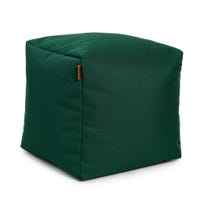 Square Ottoman and Footrest - Boreal Green