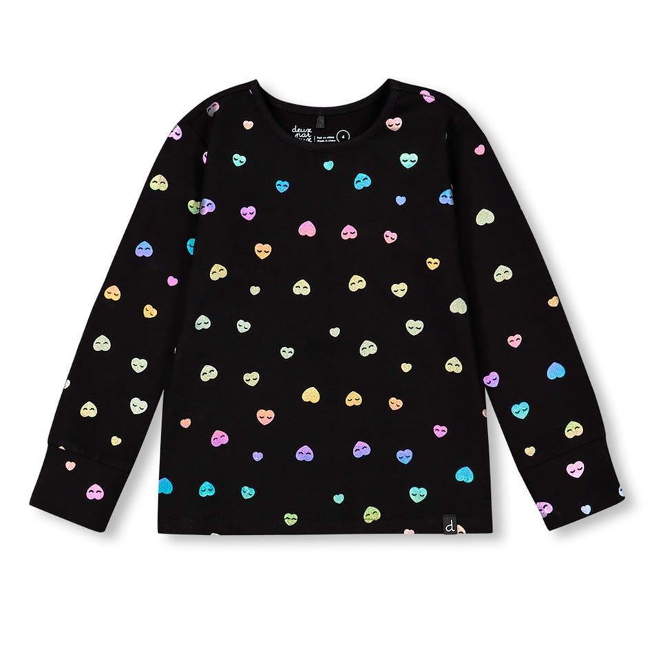 Hearts AOP Long Sleeves T-Shirt 7-10y