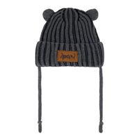 Black Knit Hat 6-24m