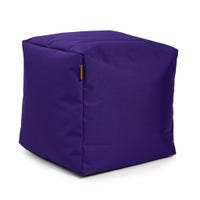 Pouf Repose-Pieds Carré - Violet