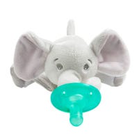 Soothie Snuggle Orthodontic Pacifier 0-6m - Elephant