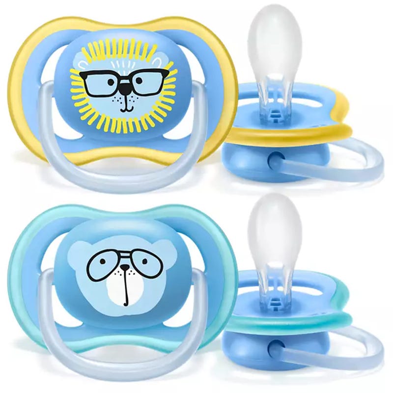 Orthodontic Pacifier 18m+ Ultra Air Set of 2 - Blue
