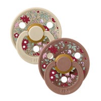 LIBERTY Pacifier Bibs 6-18m Set of 2 - Woodchuck Mix (Size 2)