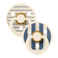 Pacifier Bibs 6-18m Set of 2 - Studio Ivory Steel Blue Mix (Size 2)