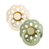 Pacifier Boheme 2-Pack 0-6m - Ivory / Sage (Size 1)