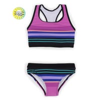 Bikini UV Rayé Licorne 7-14ans
