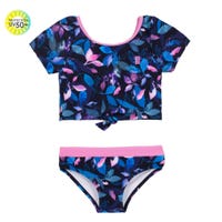 Leaves UV Knotted Bikini 7-14y