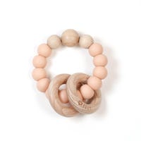 Clic-Clac Wood Rattle - Peach