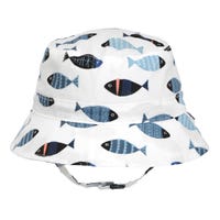 Fish Print Hat 0-9m