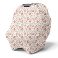 3-in-1 Car Seat Cover and Nursing Shawl - Flowers