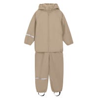 Solid PU Rainwear Set 2-4y
