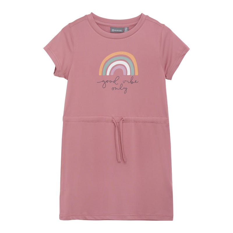Color Kids Pink Rainbow Dress 4-8y