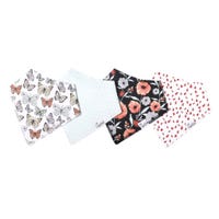 Baby Bandana Bibs Set of 4 - Butterfly Dot