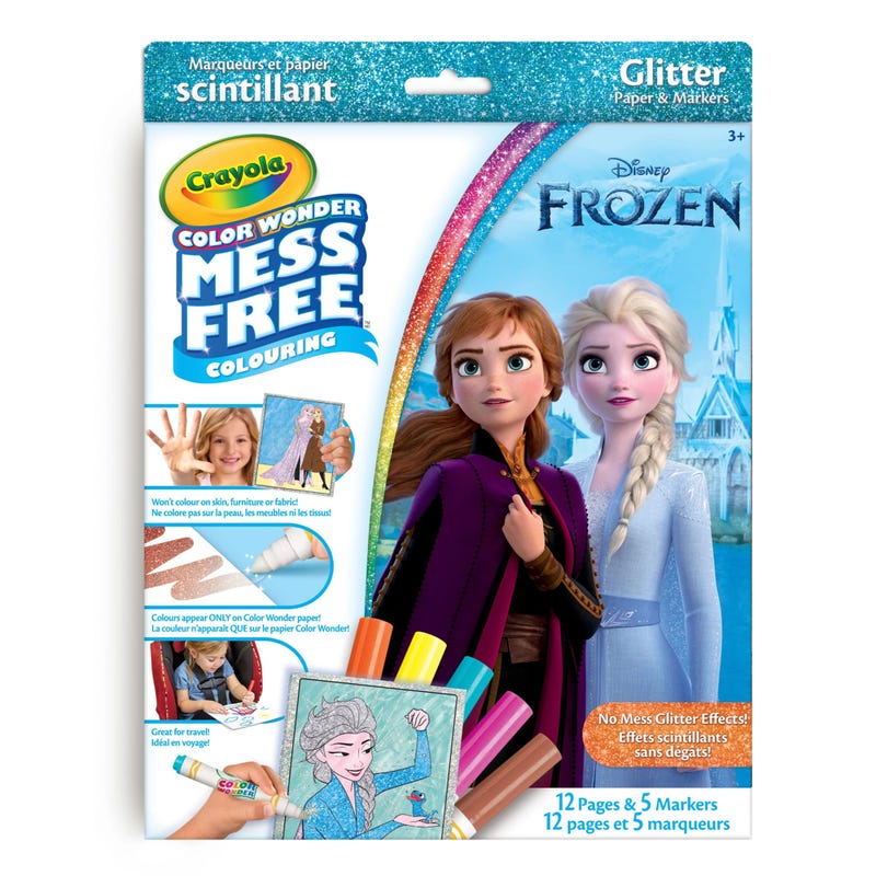 Frozen Crayola Color Wonder Mess-Free Glitter Paper & Markers Kit - Frozen