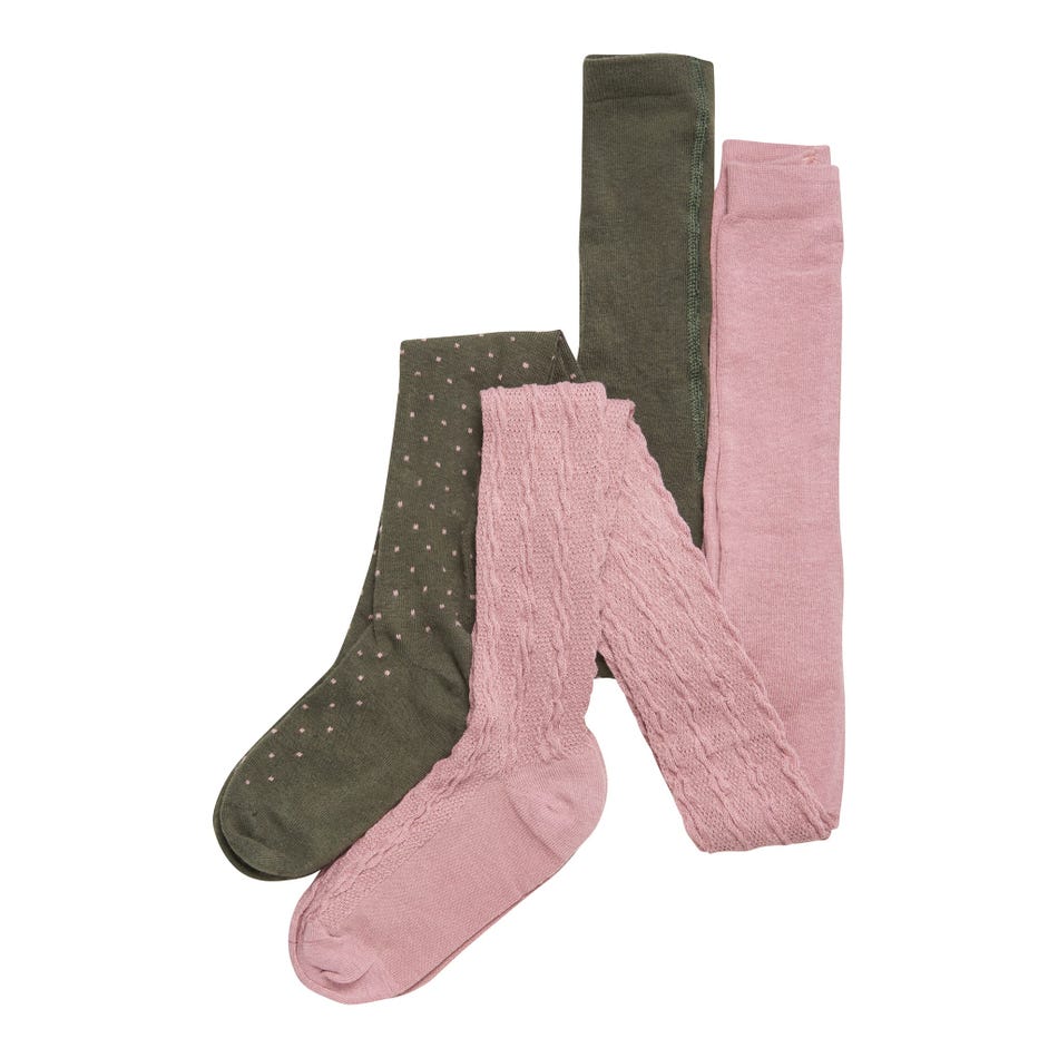 Flower Dot 2 Piecesk Stockings 8-11y