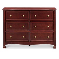 Kalani 6-Drawer Double Wide Dresser - Cherry Finish