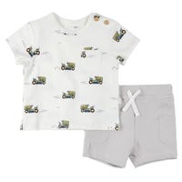 Ensemble de 2 Pièces Short Tondeuse 3-24mois