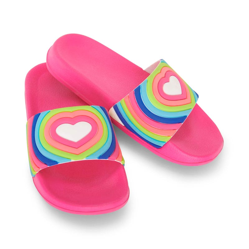 Hatley Rainbow Slide On Sandals Sizes 8-3
