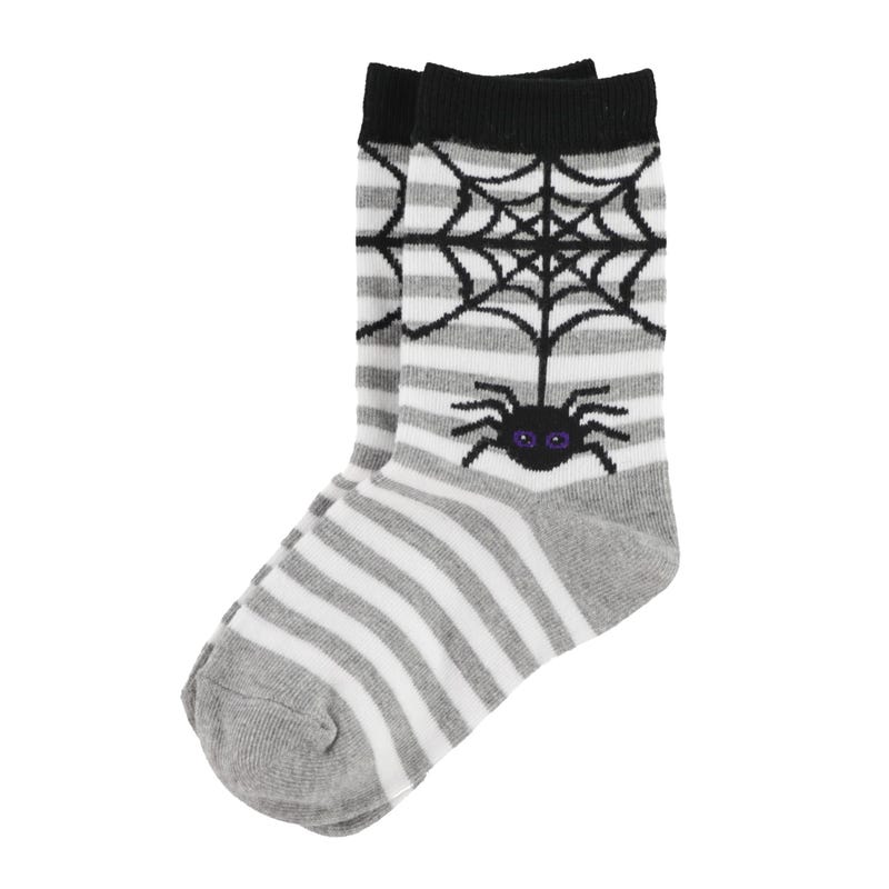 Spider Stripe Socks 4-9y