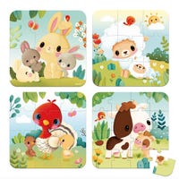 Puzzle 4 In 1 - Farm Animals