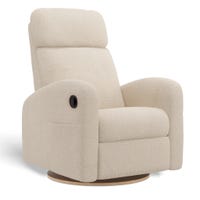 Upholstered Rocking Armchair Swivel, Glider, Recliner Hailey - Beyond Sheep Cream
