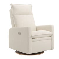 Rocking and Swivel Armchair Arya - Henequen - Motorized Electric