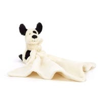 Doudou Éveil Chiot Noir & Crème