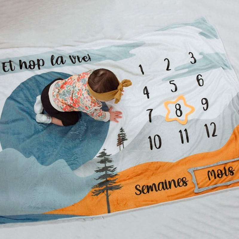 Jubanou Baby Monthly Milestone Blanket - Et Hop La Vie!