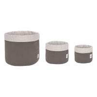 Paniers de Rangement Paquet de 3 - Gris Anthracite