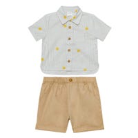 Striped Shirt Short Set 2-4y