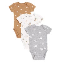 Elephant Short Sleeves Bodysuit Set 0-9m