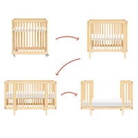 Pogo 8-in-1 Convertible Crib with All-Stages Conversion Kits - Blonde