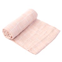 Couverture Mousseline Bambou - Rose