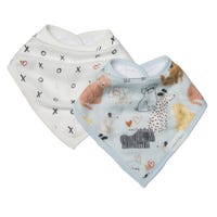 Bavoirs Bandana Mousseline Paquet de 2 - Chiens