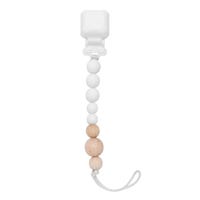 Silicone Pacifier Clip - White