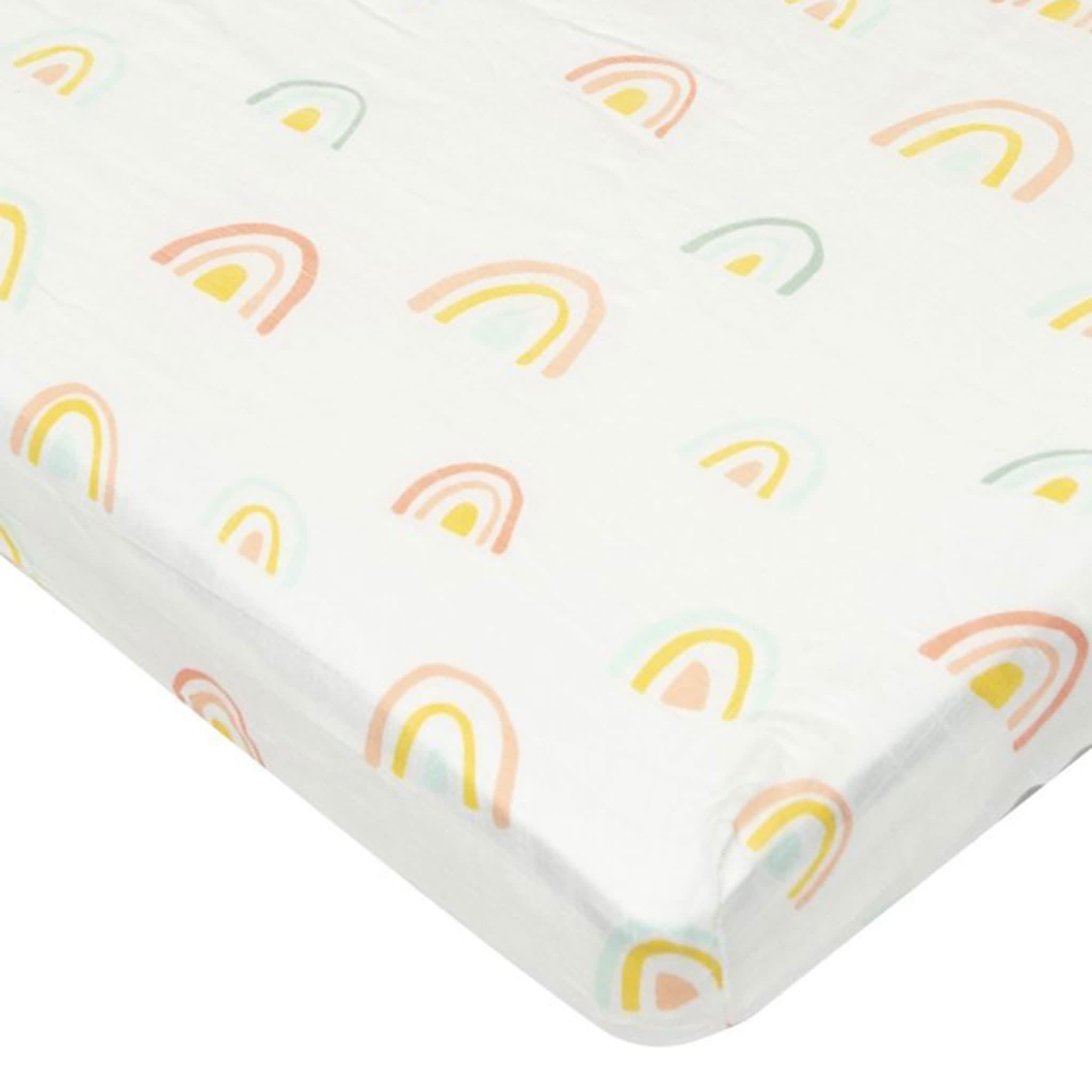 Rainbow crib 2024 sheet