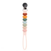 Silicone Pacifier Clip - Sweetheart Multi