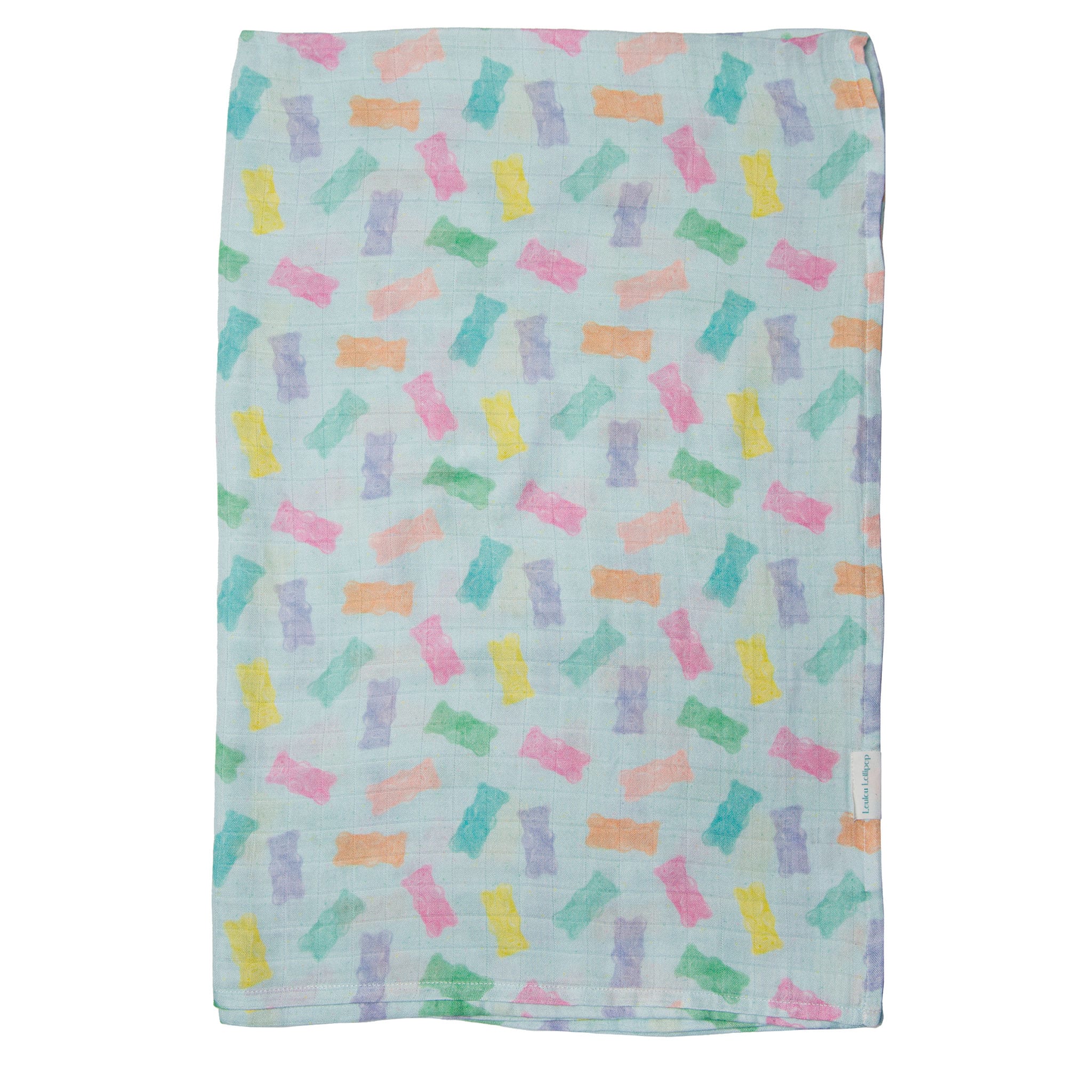 Loulou Lollipop Bamboo Muslin Swaddle Blanket Gummy Bear Clement