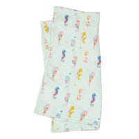 Couverture Mousseline Bambou - Hippocampe