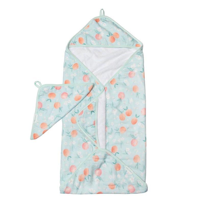 Loulou Lollipop Hooded Towel Set - Peaches