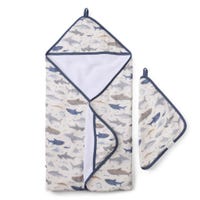 Hooded Towel Set - Sharks