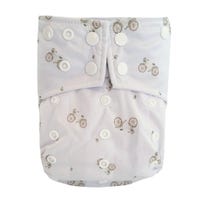 Large Elastic Cloth Diaper 10-35lb - Bicycle
