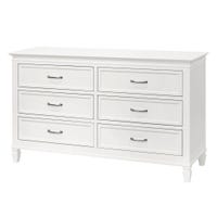 Commode 6 Tiroirs Darlington - Blanc Chaud