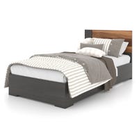 Twin Bed - Slate Walnut