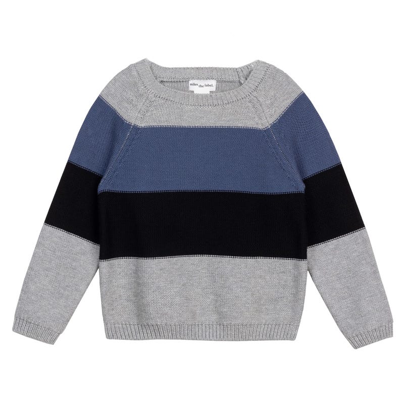 Block Baby Knit Sweater 9-24m