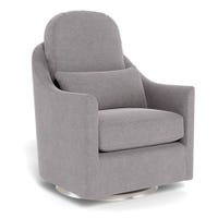 Nessa Rocking and Swivel Glider - Pebble / Steel