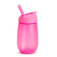 Gobelet avec Paille Simple Clean™ 10oz - Rose