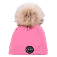 Tuque Doublée Pompon Rose 7-14ans